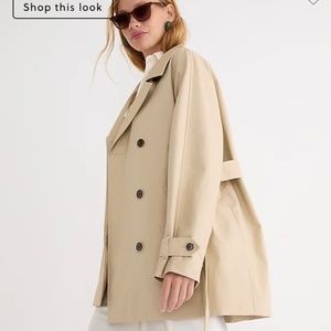 NWT JCrew Short trench coat Size Medium